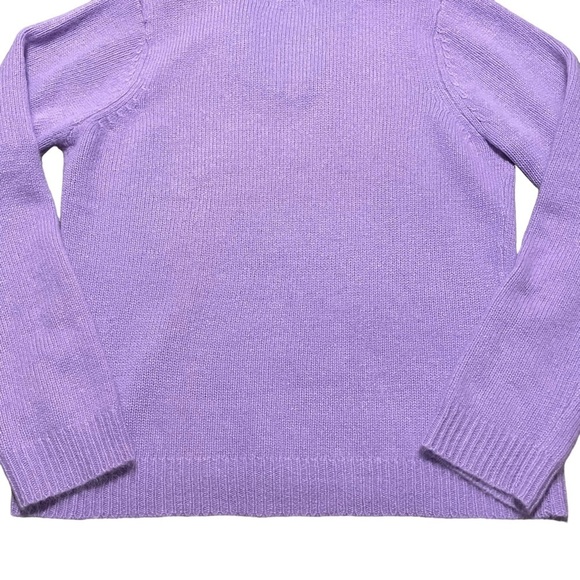 Angora Rabbit Hair/Lambswool Blend Lavender Sweater - Sz L - Picture 8 of 11